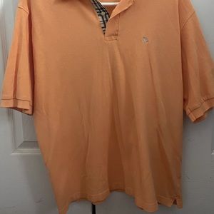 Men’s Orange Burberry Polo Shirt